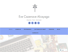 Tablet Screenshot of evecazenave.com